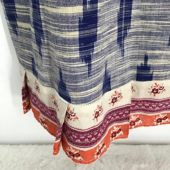 THML Women’s Multi-Patterened V-Neck Tunic Style Summer Dress Size Small - Picture 5 of 8